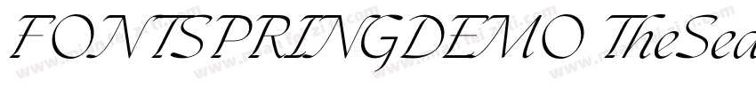 FONTSPRINGDEMO TheSeasonsLightRegul字体转换